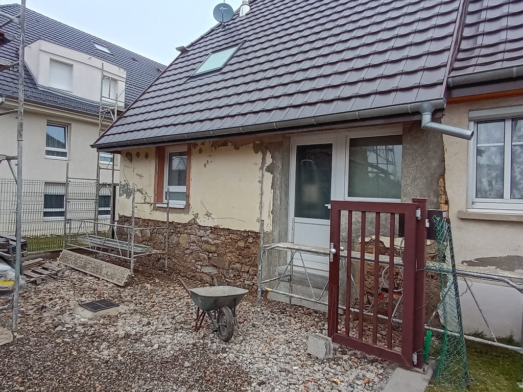chantier rénovation façade rixheim dmt façades est 1
