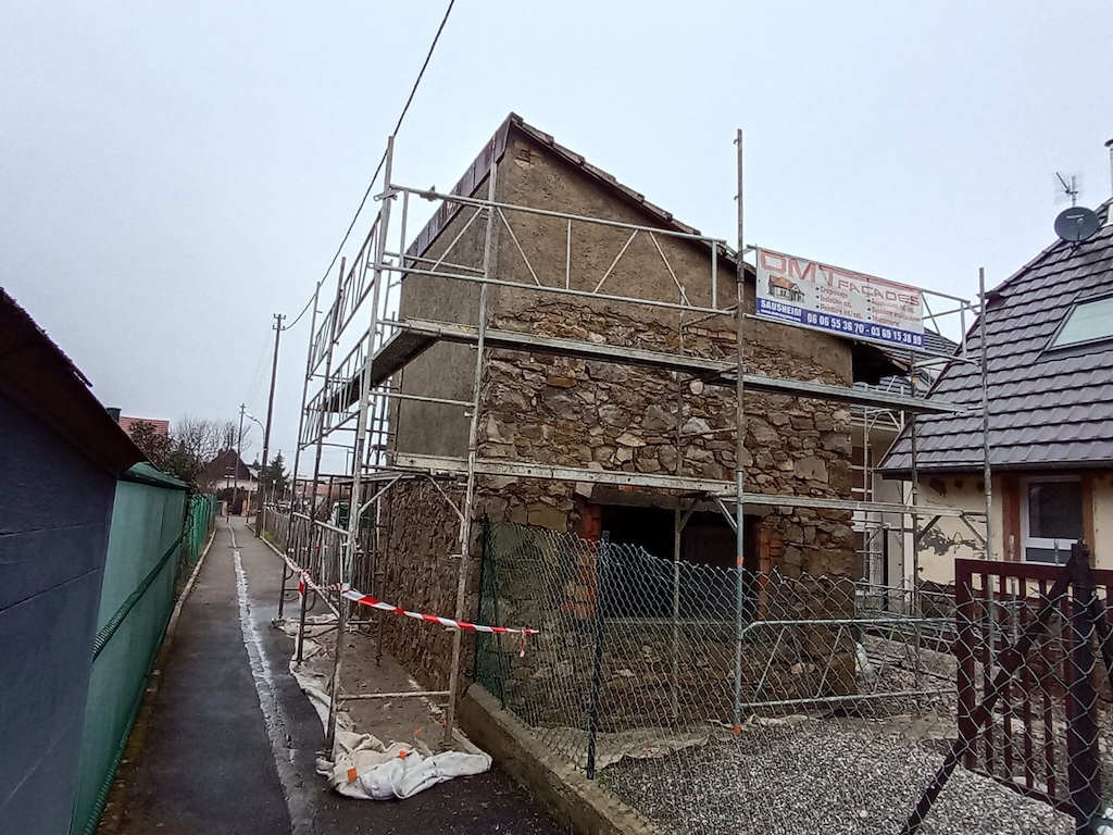 chantier rénovation façade rixheim dmt façades est 4